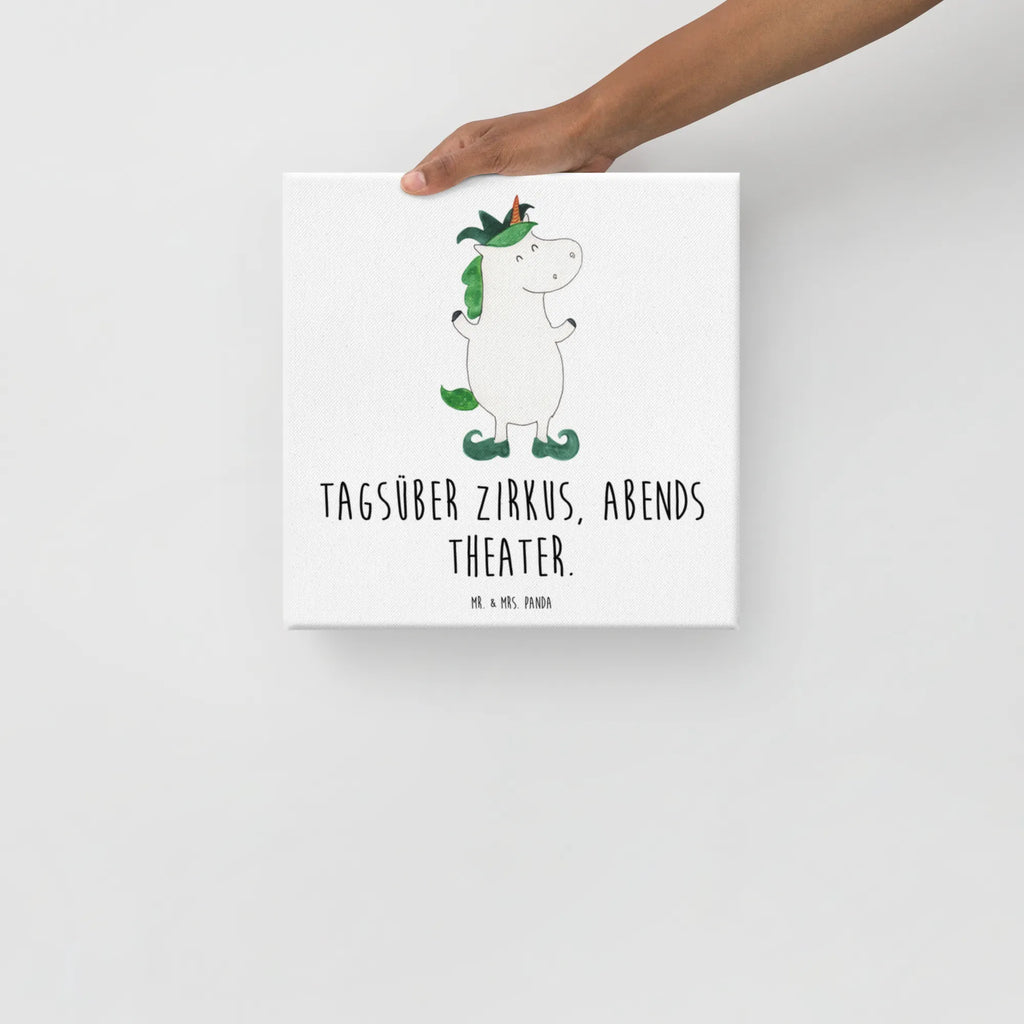 Canvas picture unicorn joker Bild, Leinwand, Wanddeko, Kunstdruck, Unicorn, Einhorn, Einhorn Deko, Einhörner, Hofnarr, Gaukler, Mittelalter, Kasper