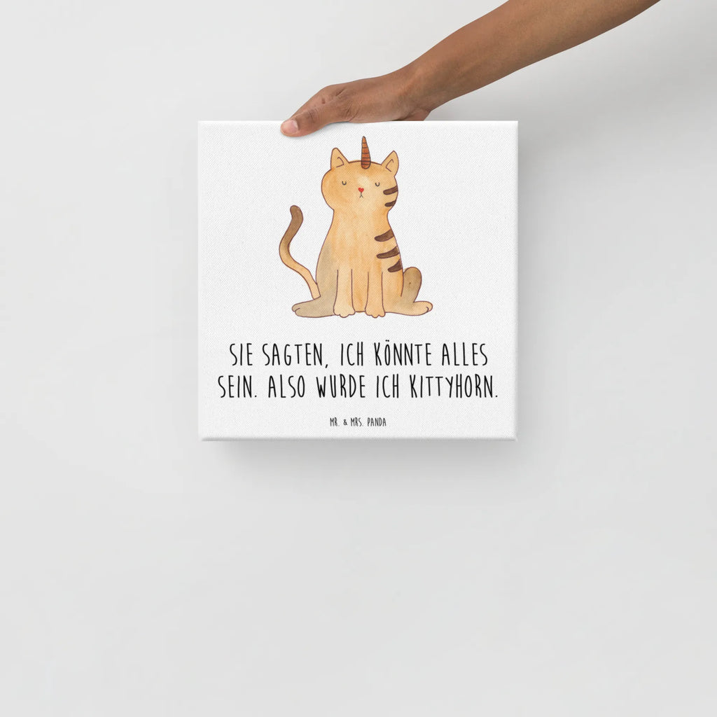 Canvas picture unicorn Cat Leinwand, Bild, Kunstdruck, Wanddeko, Dekoration, Einhorn, Einhörner, Einhorn Deko, Unicorn, Katzer, Mieze, Regenbogen, Glitzer, Einhornpower, Erwachsenwerden, Katze, Katzenhorn, Einhornkatze, Kittyhorn