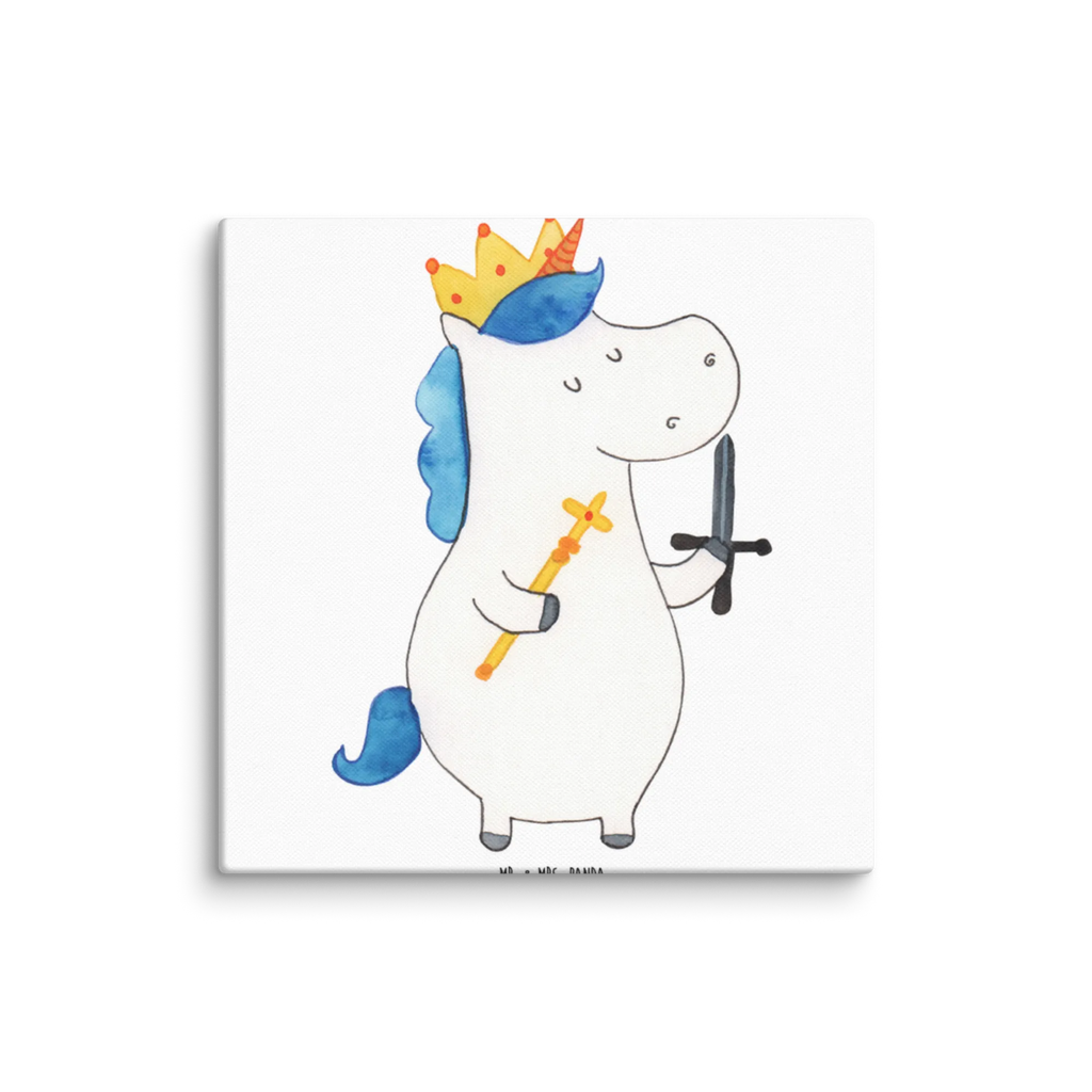 Leinwand Bild Einhorn König mit Schwert Bild, Wanddeko, Dekoration, Kunstdruck, Leinwand, Einhorn, Einhörner, Einhorn Deko, Unicorn, Ritter, Mittelalter, König