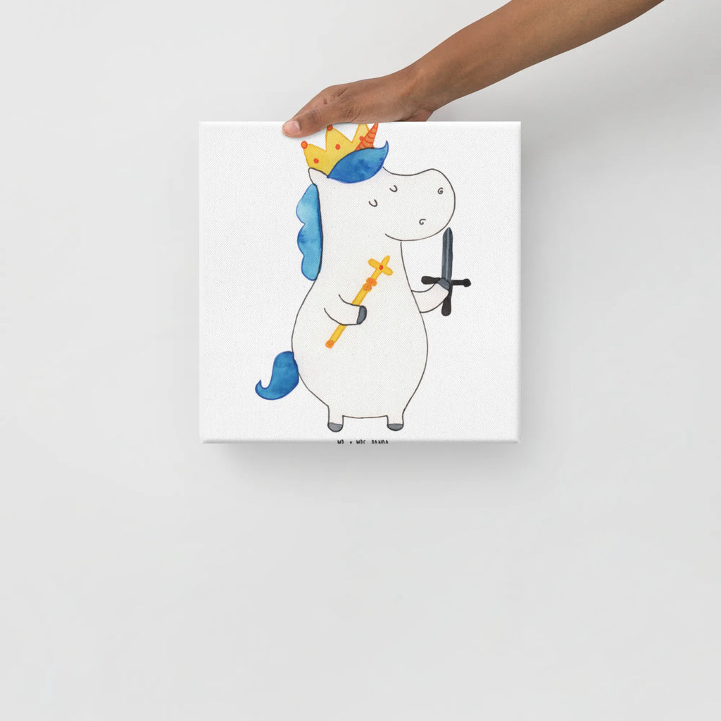 Leinwand Bild Einhorn König mit Schwert Bild, Wanddeko, Dekoration, Kunstdruck, Leinwand, Einhorn, Einhörner, Einhorn Deko, Unicorn, Ritter, Mittelalter, König
