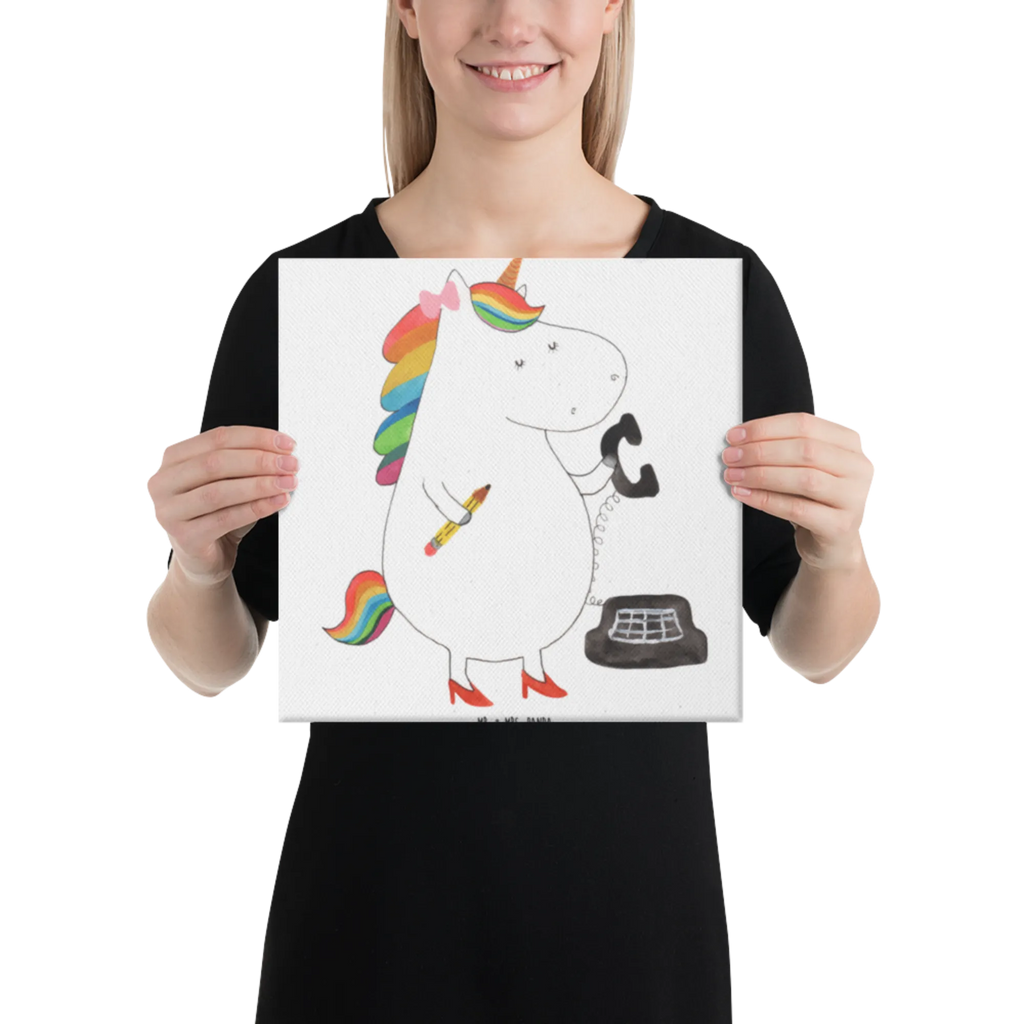 Canvas picture unicorn secretary Leinwand, Bild, Kunstdruck, Wanddeko, Dekoration, Einhorn, Einhörner, Einhorn Deko, Unicorn, Sekretärin, Büro, Rechtsanwältin, Rechtsanwaltsgehilfin, Steuerbüro, Steuerkanzlei, Bürokraft, Bürohilfe