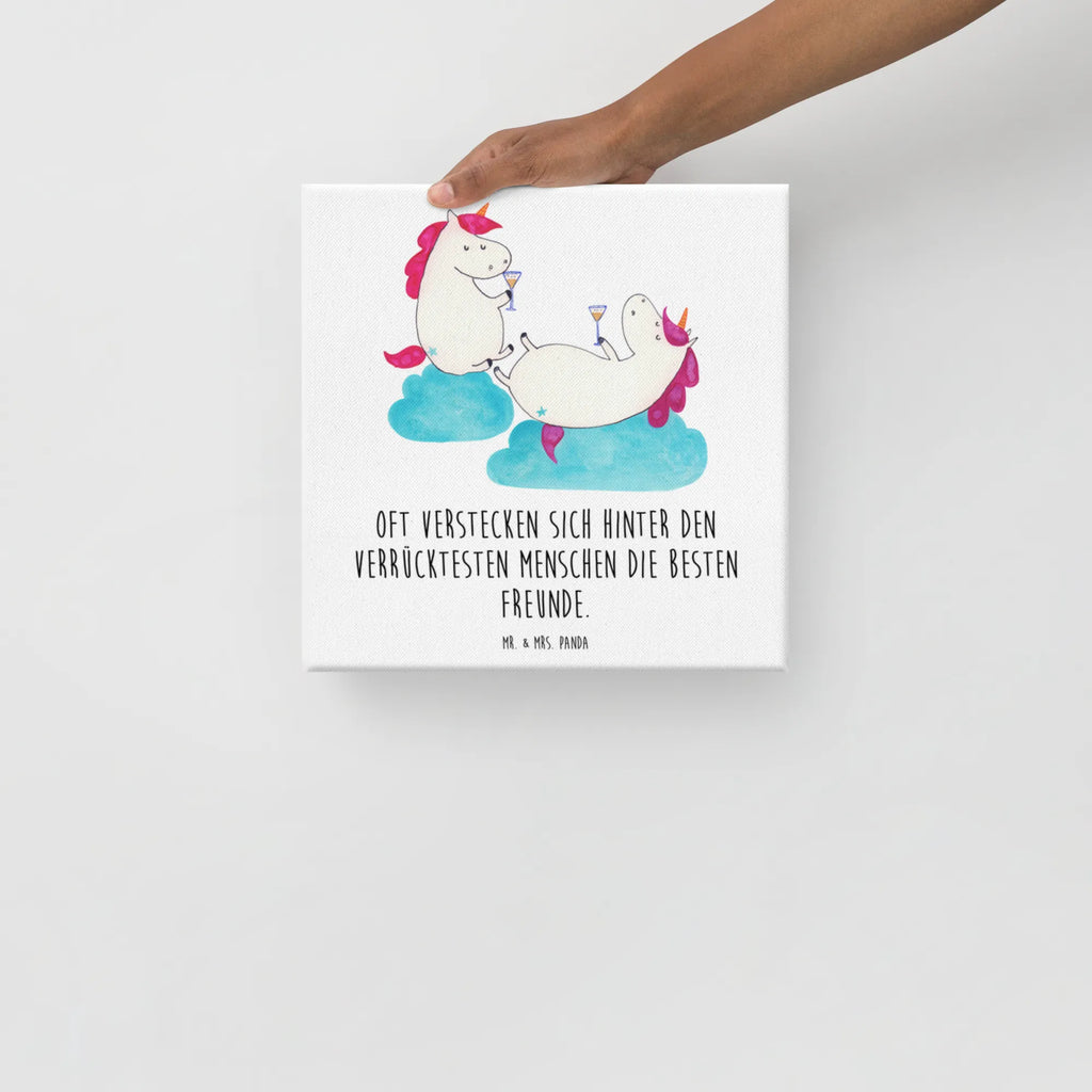 Leinwand Bild Einhörner Sekt Leinwand, Kunstdruck, Unicorn, Einhorn, Einhorn Deko, Einhörner, Freundinnen, BFF, Anstoßen, Party, Mädelsabend, Sekt, Beste, Korken, Spaß, Freundin