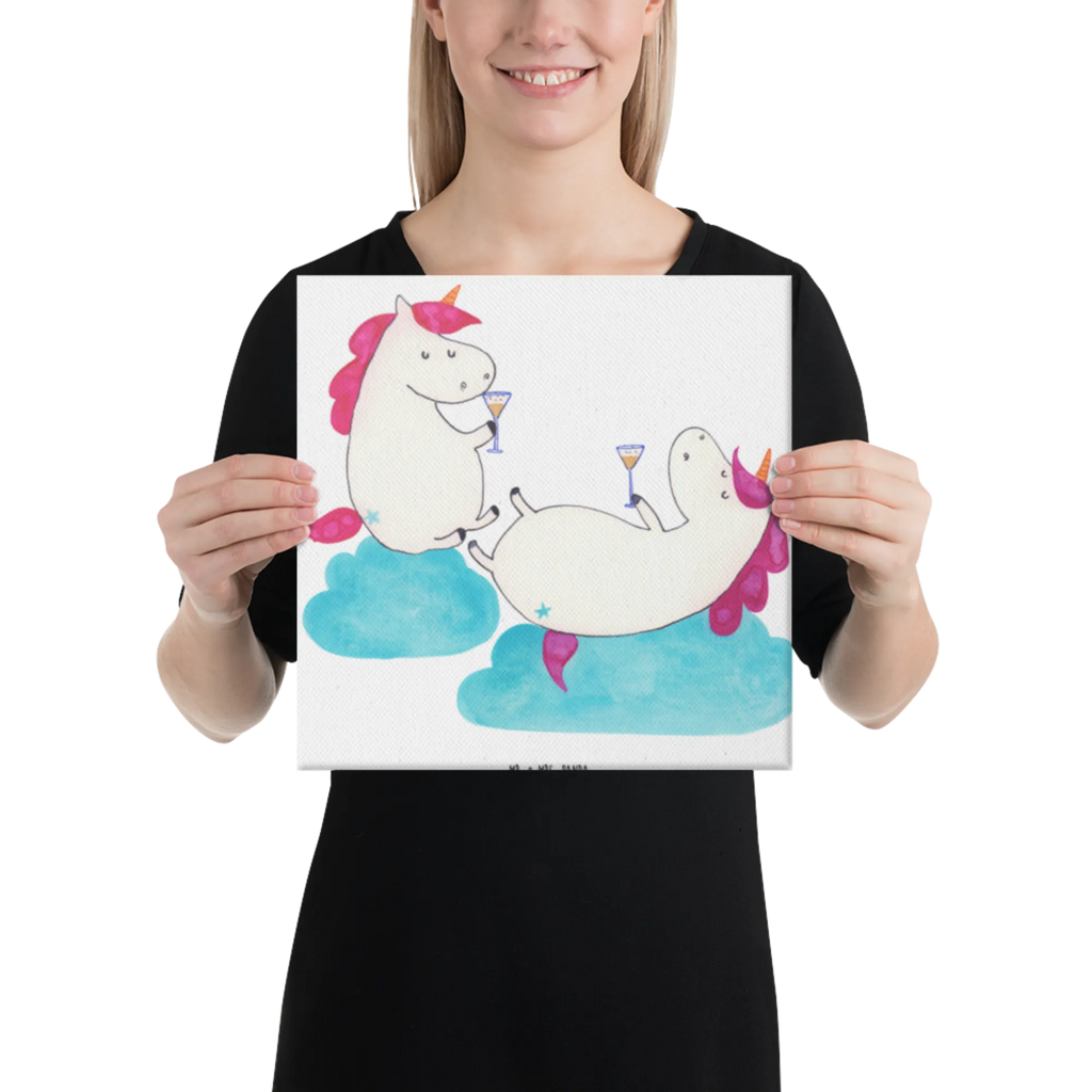 Leinwand Bild Einhörner Sekt Leinwand, Kunstdruck, Unicorn, Einhorn, Einhorn Deko, Einhörner, Freundinnen, BFF, Anstoßen, Party, Mädelsabend, Sekt, Beste, Korken, Spaß, Freundin