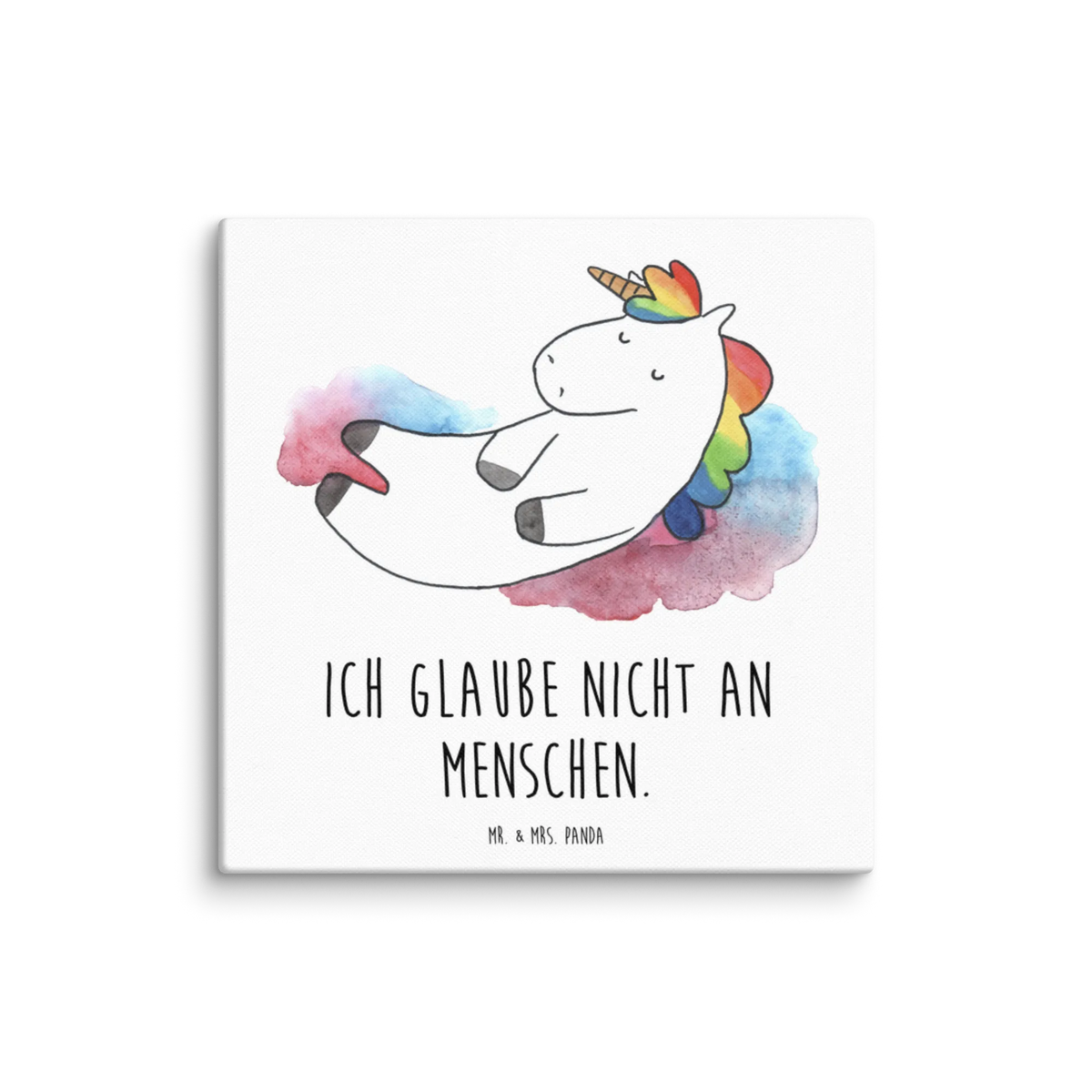 Leinwand Bild Einhorn Wolke 7 Leinwand, Kunstdruck, Unicorn, Einhorn, Einhörner, Einhorn Deko, Realität, Glaube, Geschenk, Menschen, Verliebt, Witzig, Lustig, Lächeln