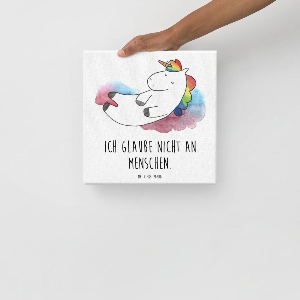 Leinwand Bild Einhorn Wolke 7 Leinwand, Kunstdruck, Unicorn, Einhorn, Einhorn Deko, Einhörner, Lustig, Menschen, Lächeln, Geschenk, Glaube, Verliebt, Witzig, Realität