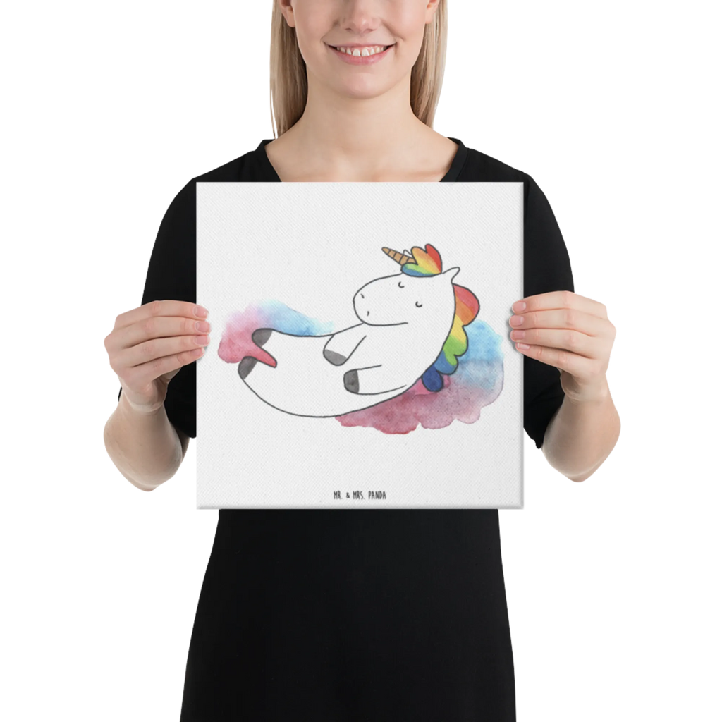Leinwand Bild Einhorn Wolke 7 Leinwand, Kunstdruck, Unicorn, Einhorn, Einhorn Deko, Einhörner, Lustig, Menschen, Lächeln, Geschenk, Glaube, Verliebt, Witzig, Realität