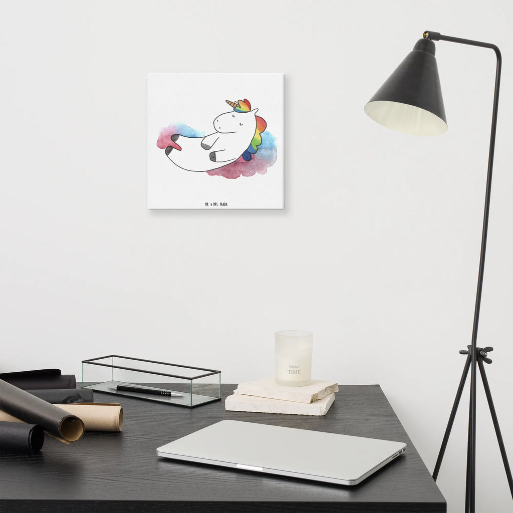 Leinwand Bild Einhorn Wolke 7 Leinwand, Kunstdruck, Unicorn, Einhorn, Einhorn Deko, Einhörner, Lustig, Menschen, Lächeln, Geschenk, Glaube, Verliebt, Witzig, Realität