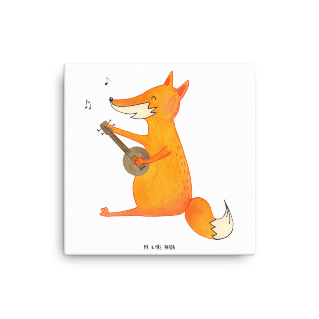 Canvas picture Fox guitar Kunstdruck, Leinwand, Fuchs, Sängerin, Füchse, Musik Spruch, Geschenk Musiker, Gitarre, Sänger, Musikerin