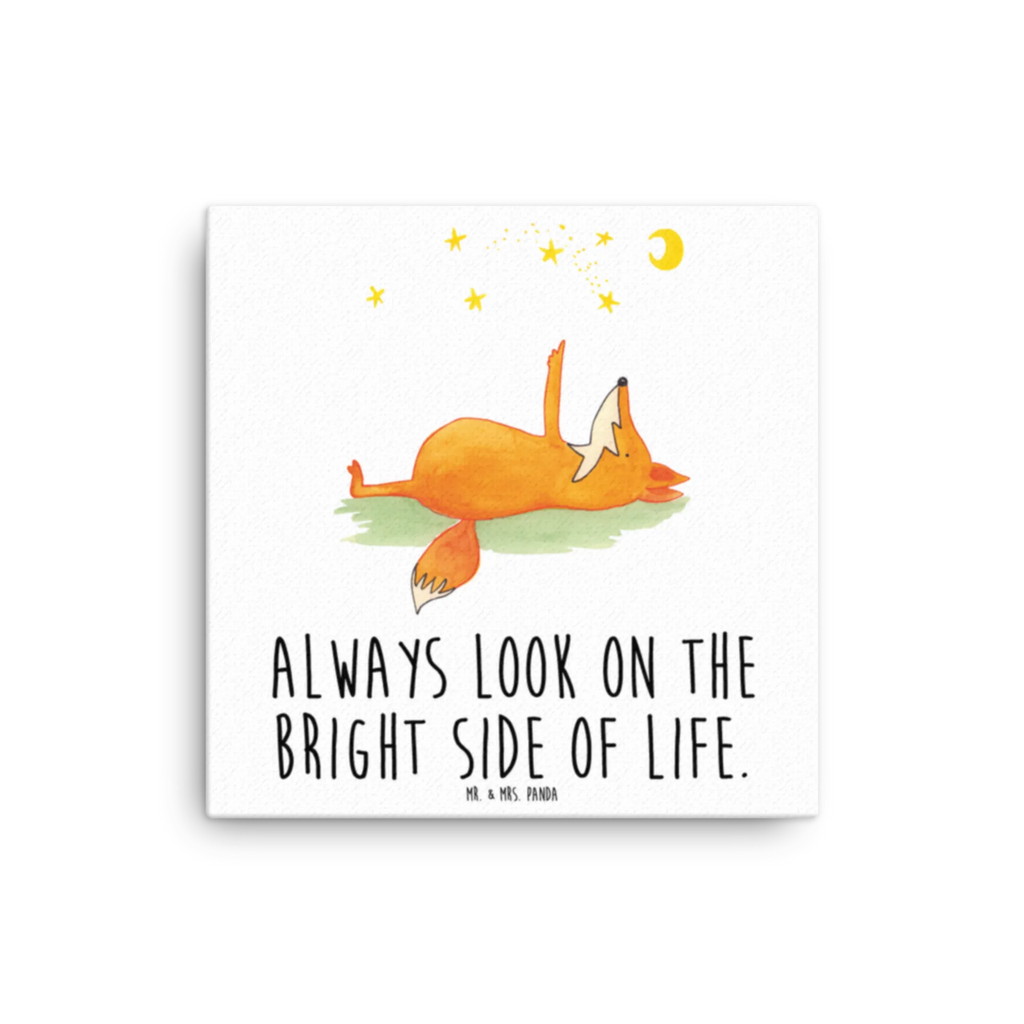 Canvas picture Fox Stars Leinwand, Kunstdruck, Fuchs, Spruch schön, Tröstende Worte, Füchse, Romantik, Always Look On The Bright Side Of Life, Spruch Positiv