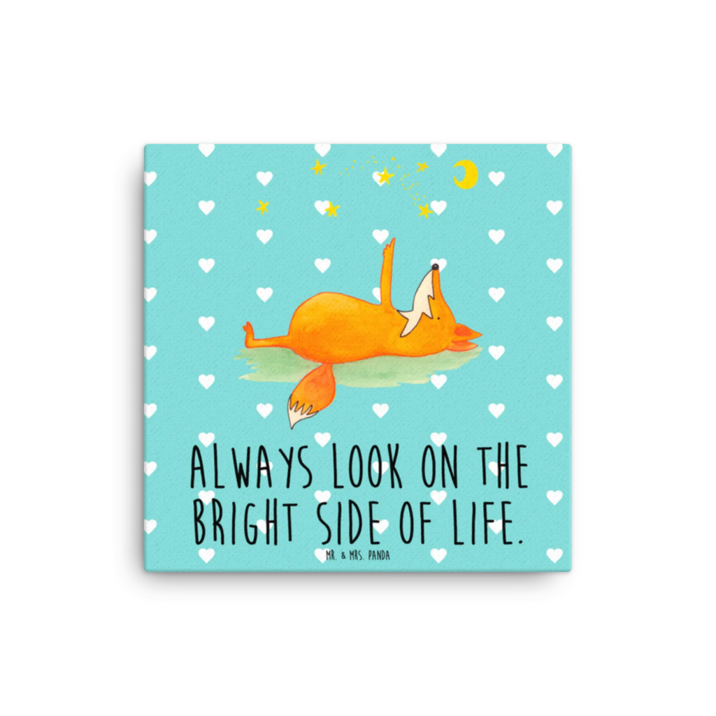 Canvas picture Fox Stars Leinwand, Kunstdruck, Fuchs, Spruch schön, Tröstende Worte, Füchse, Romantik, Always Look On The Bright Side Of Life, Spruch Positiv
