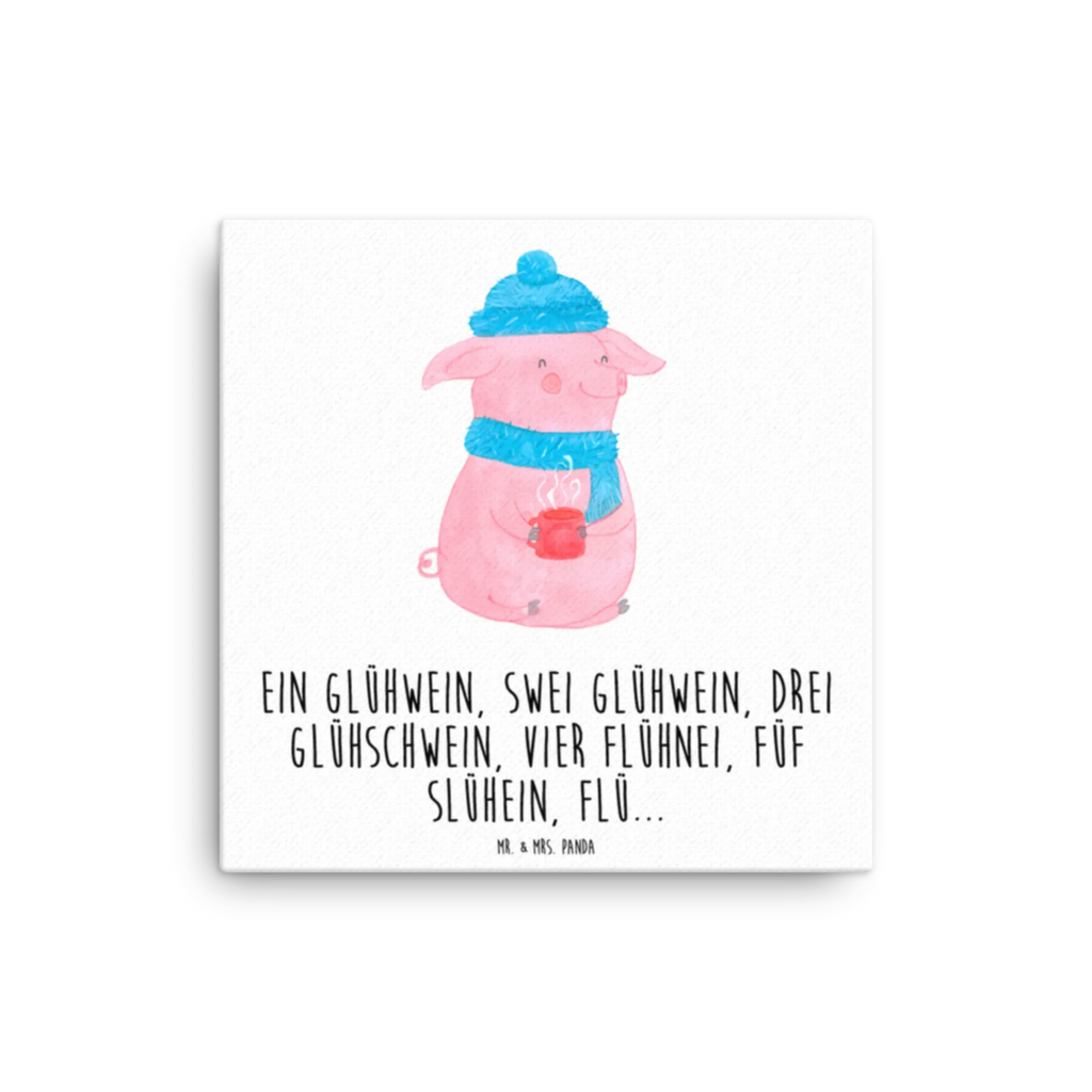 Leinwand Bild Lallelndes Glühschwein Kunstdruck, Leinwand, Wintermotiv, Weihnachten, Advent, Weihnachtsdeko, Winter, Heiligabend, Nikolaus, Weihnachtsmarkt, Glühwein, Betrunken, Spruch