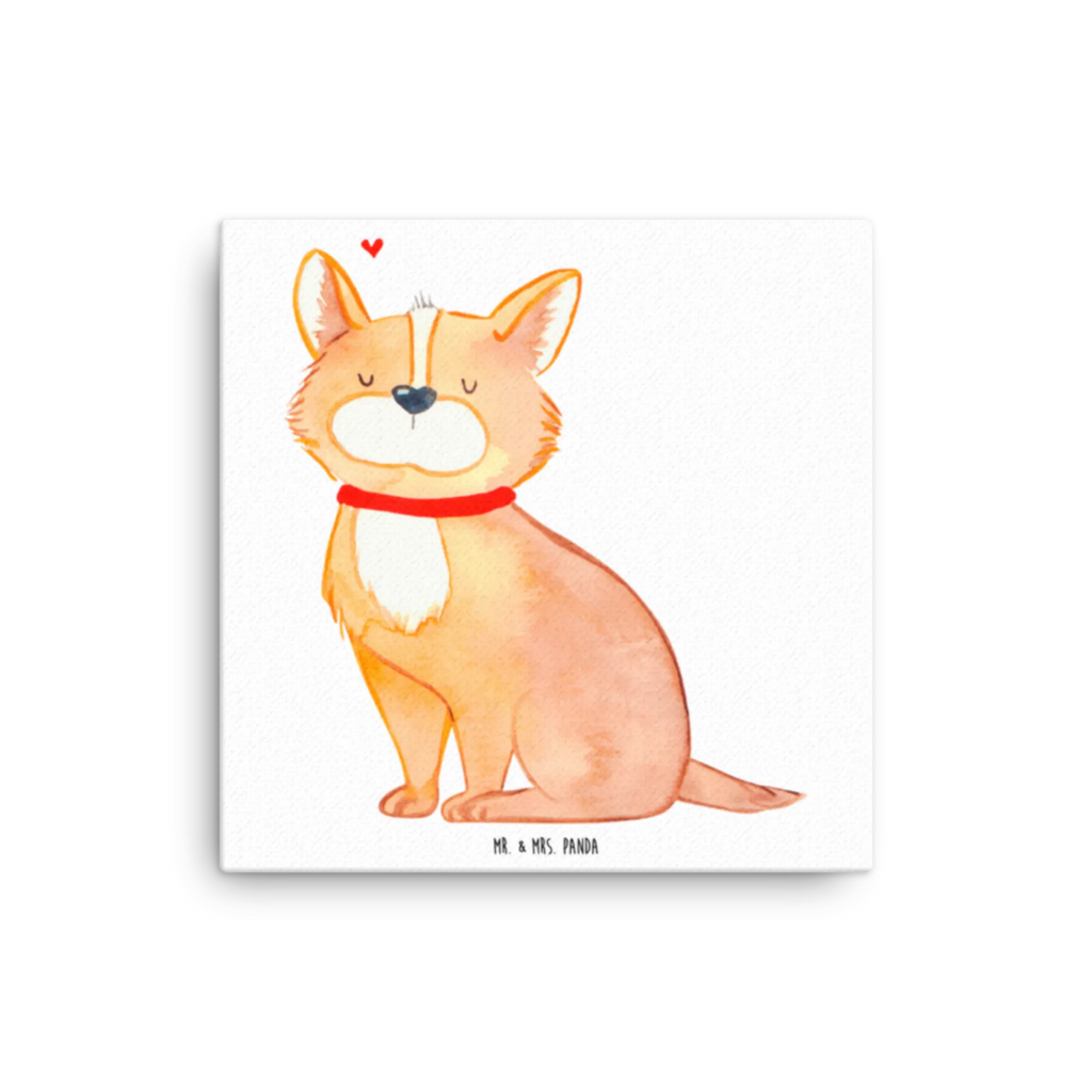 Canvas picture Dog Luck Leinwand, Bild, Wanddeko, Kunstdruck, Sprüche, Hund, Hunderasse, Hundebesitzer, Hundemotiv, Haustier, Tierliebhaber, Hundeliebe, Hundemama, Corgie, Spruch, Liebe