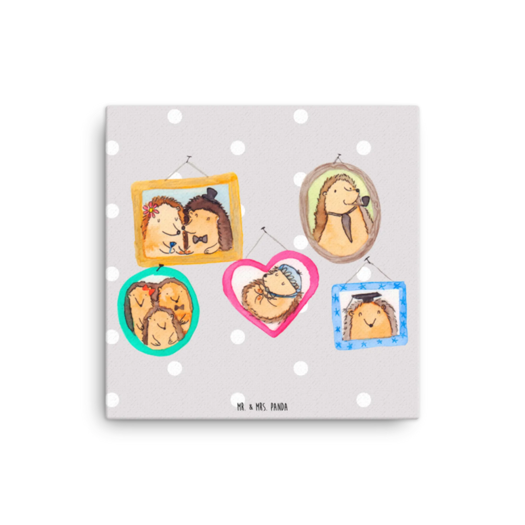 Canvas picture Hedgehog family Kunstdruck, Leinwand, Vatertag, Schwester, Muttertag, Bruder, Papa, Mama, Oma, Opa, Familie, Igel, Zusammenhalt, Liebe, Bilder, Glück