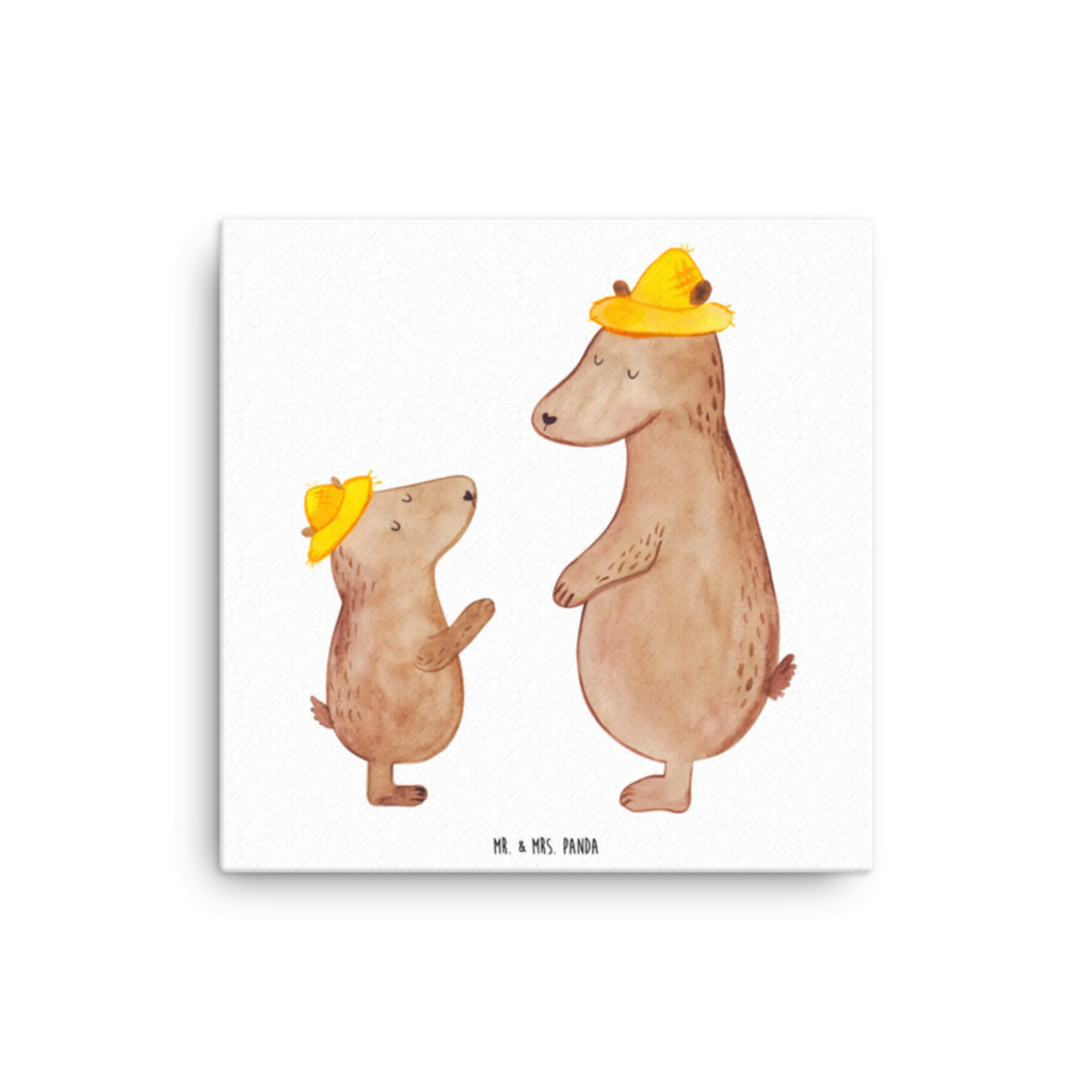 Canvas picture Niedźwiedzie z kapeluszami Kunstdruck, Leinwand, Vatertag, Schwester, Muttertag, Bruder, Papa, Mama, Oma, Opa, Familie, Papi, Dad, Lieblingsmensch, Vorbild, Vater-Sohn, Vater, Sohn, Bären, Kind, Söhne, Bär, Kinder, Paps, Family, Daddy