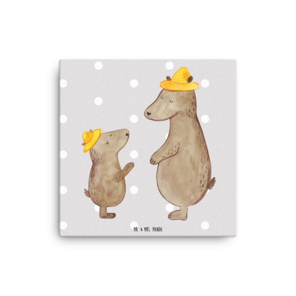 Canvas picture Niedźwiedzie z kapeluszami Kunstdruck, Leinwand, Vatertag, Schwester, Muttertag, Bruder, Papa, Mama, Oma, Opa, Familie, Papi, Dad, Lieblingsmensch, Vorbild, Vater-Sohn, Vater, Sohn, Bären, Kind, Söhne, Bär, Kinder, Paps, Family, Daddy