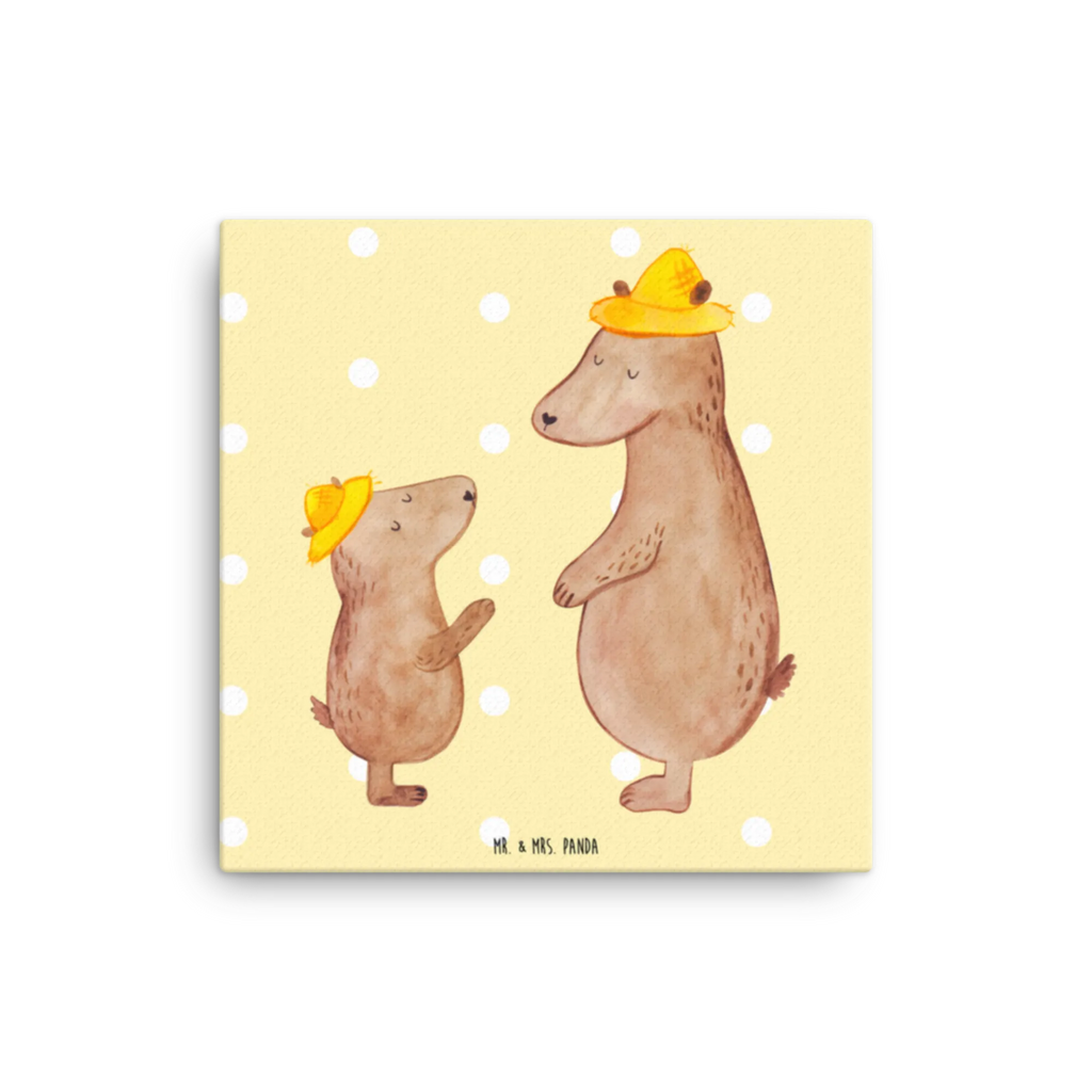 Canvas picture Niedźwiedzie z kapeluszami Kunstdruck, Leinwand, Vatertag, Schwester, Muttertag, Bruder, Papa, Mama, Oma, Opa, Familie, Papi, Dad, Lieblingsmensch, Vorbild, Vater-Sohn, Vater, Sohn, Bären, Kind, Söhne, Bär, Kinder, Paps, Family, Daddy