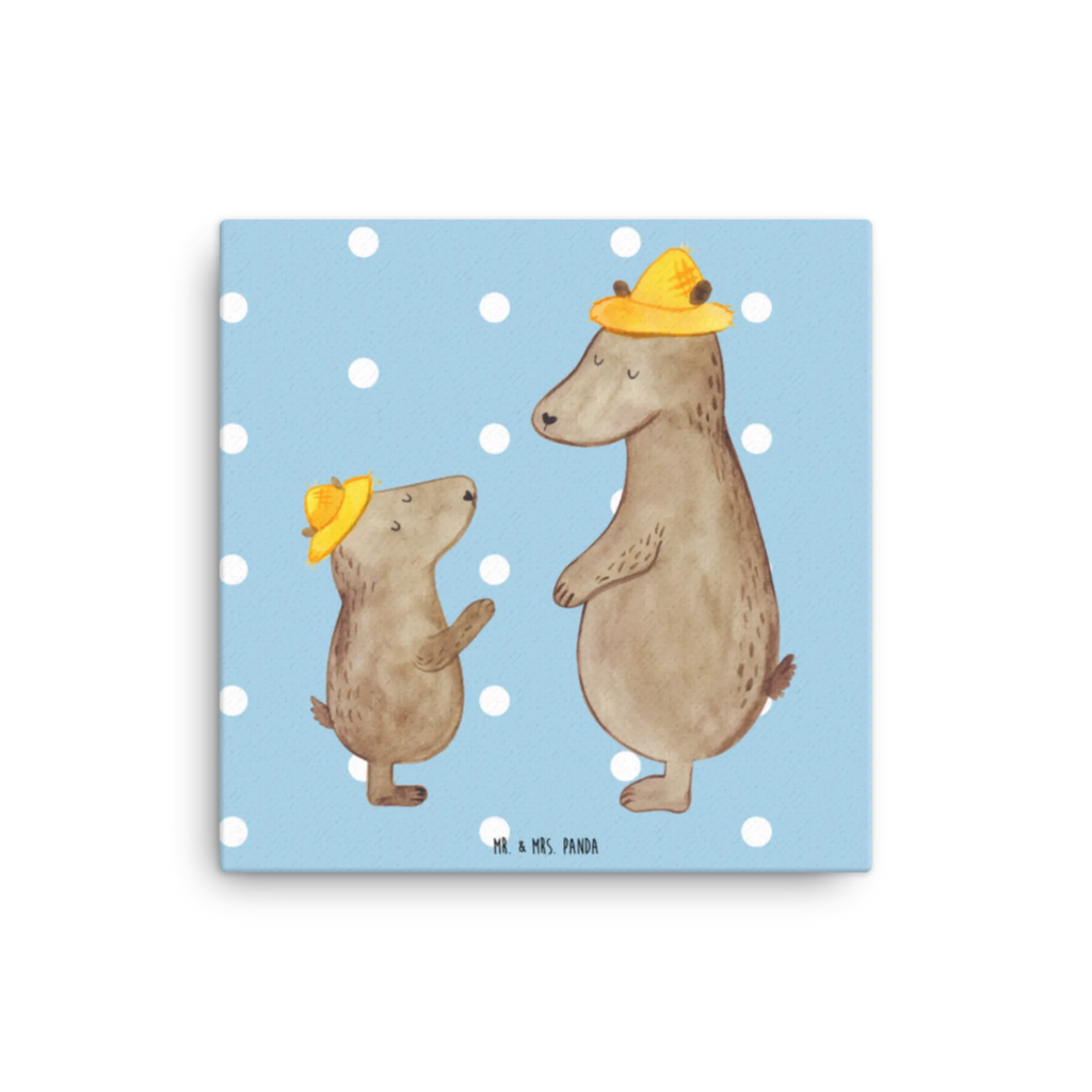 Canvas picture Niedźwiedzie z kapeluszami Kunstdruck, Leinwand, Vatertag, Schwester, Muttertag, Bruder, Papa, Mama, Oma, Opa, Familie, Papi, Dad, Lieblingsmensch, Vorbild, Vater-Sohn, Vater, Sohn, Bären, Kind, Söhne, Bär, Kinder, Paps, Family, Daddy