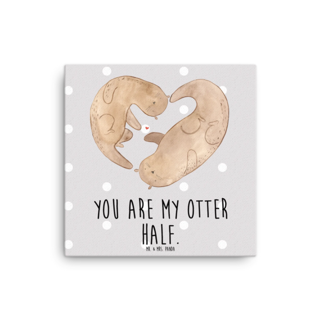 Leinwand Bild Otter Herz Kunstdruck, Leinwand, Otter, Seeotter, Fischotter, Liebesgeschenk, Bessere Hälfte, Verlobung, Herz, Love You, Liebesbeweis, Gemeinsames Leben, Liebe, Jahrestag, Hochzeitstag