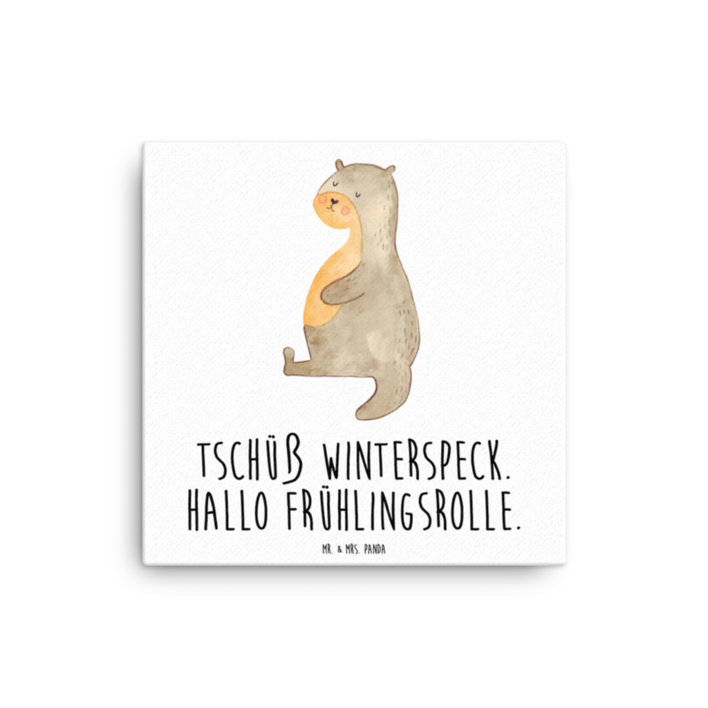 Leinwand Bild Otter Bauch Bild, Dekoration, Kunstdruck, Leinwand, Wanddeko, Otter, Fischotter, Seeotter, Otter Seeotter See Otter