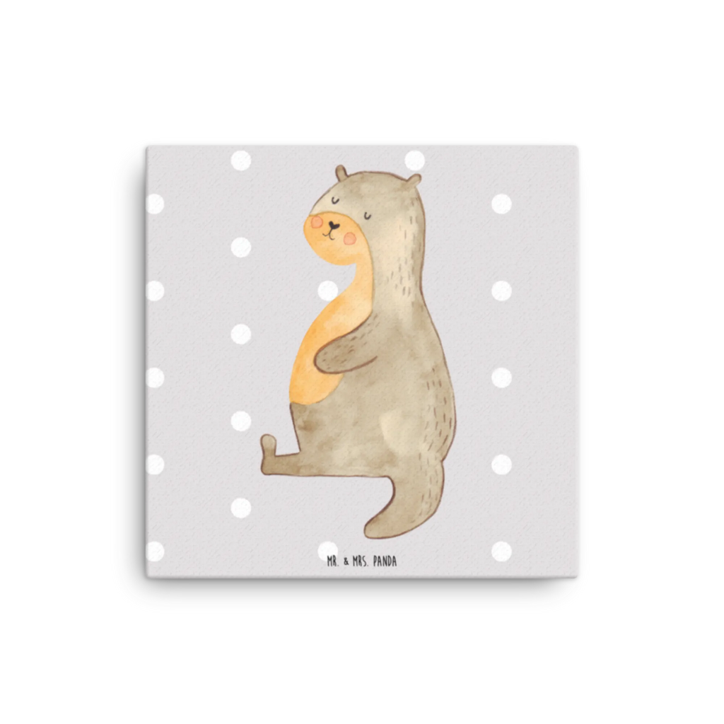 Leinwand Bild Otter Bauch Bild, Dekoration, Kunstdruck, Leinwand, Wanddeko, Otter, Fischotter, Seeotter, Otter Seeotter See Otter