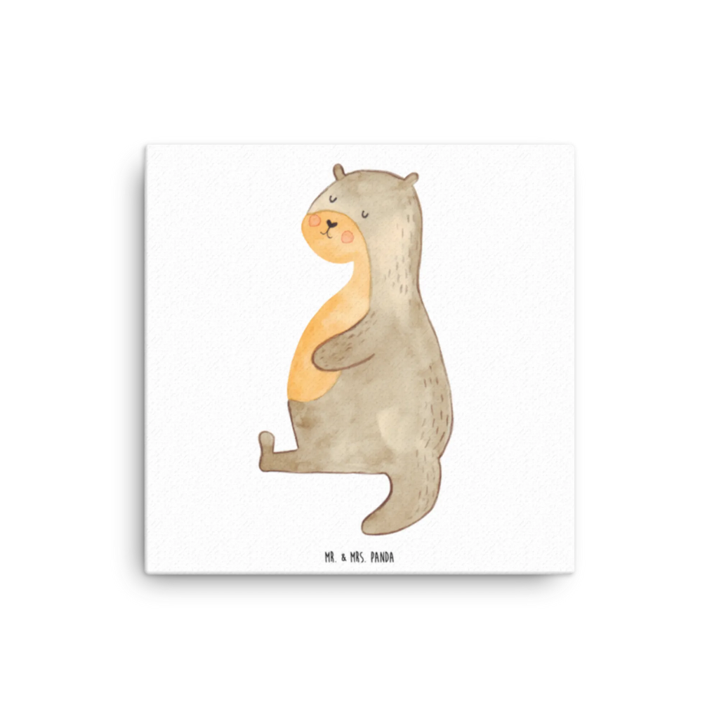 Leinwand Bild Otter Bauch Bild, Dekoration, Kunstdruck, Leinwand, Wanddeko, Otter, Fischotter, Seeotter, Otter Seeotter See Otter