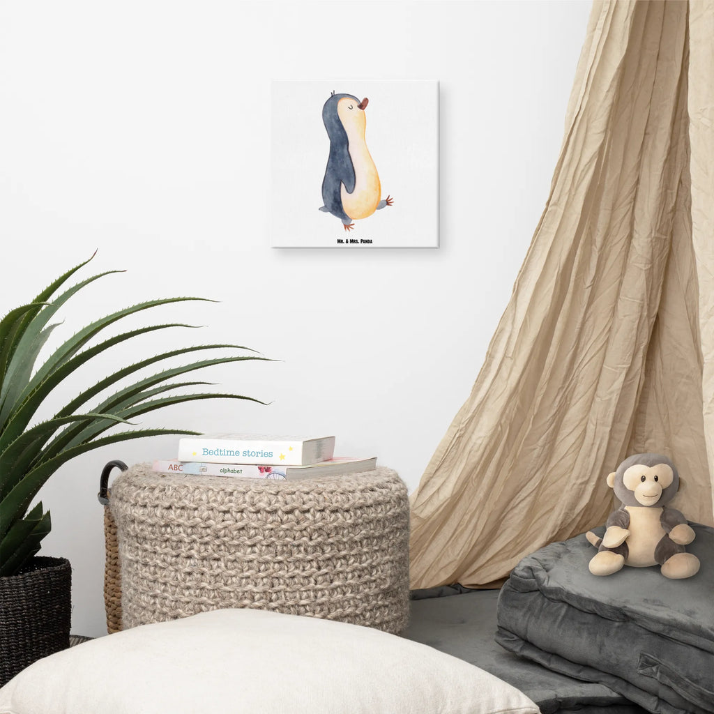 Canvas picture Penguin march Bild, Wanddeko, Dekoration, Kunstdruck, Leinwand, Pinguin, Familie, Frühaufsteher, Schwester, Bruder, Pinguine, Langschläfer