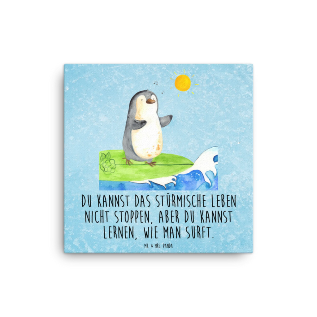 Canvas picture Penguin surfer Kunstdruck, Leinwand, Pinguin, Portugal, Surfer, Urlaub, Wellen Reiten, Surfen, Hawaii, Wellen, Pinguine