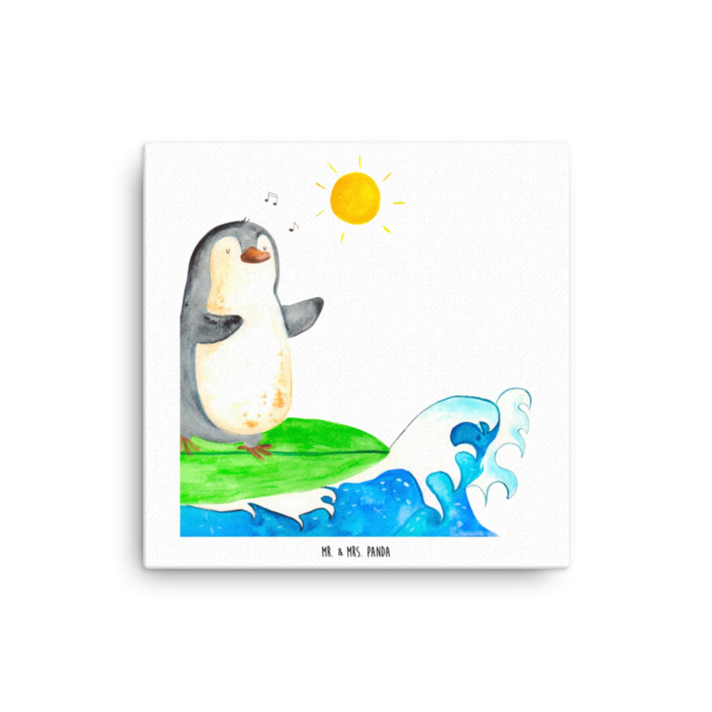 Canvas picture Penguin surfer Kunstdruck, Leinwand, Pinguin, Portugal, Surfer, Urlaub, Wellen Reiten, Surfen, Hawaii, Wellen, Pinguine