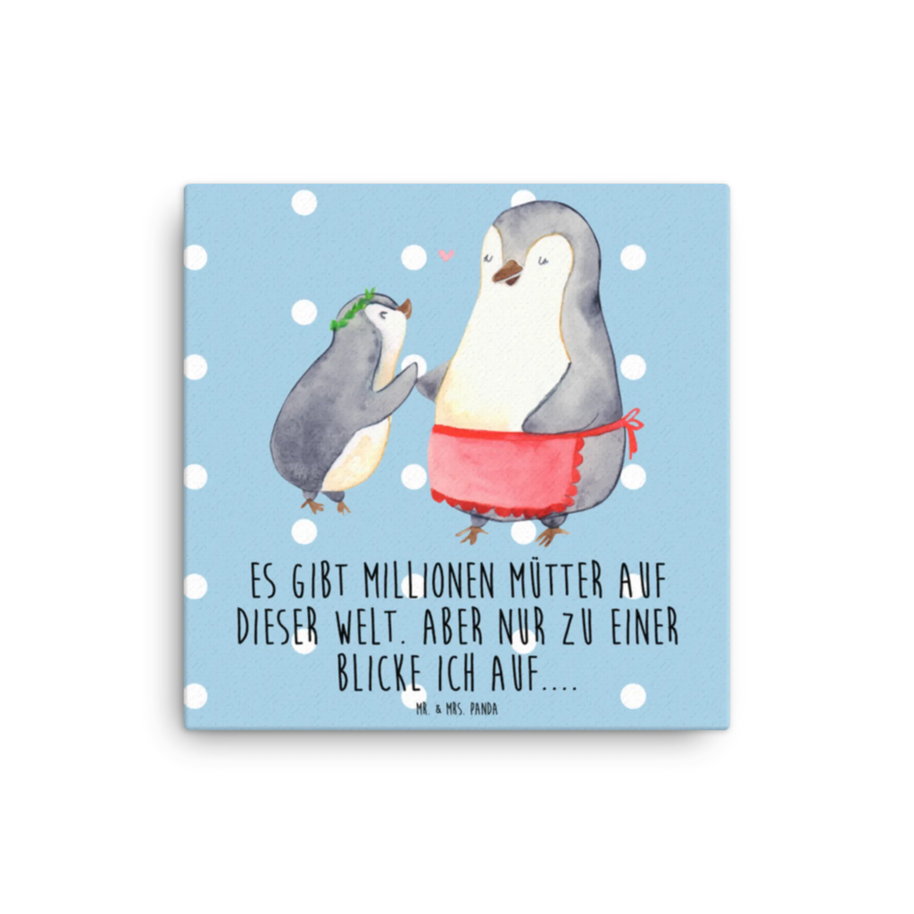 Canvas picture Penguin with child Kunstdruck, Leinwand, Vatertag, Schwester, Muttertag, Bruder, Papa, Mama, Oma, Opa, Familie, Mutti, Mutter, Mami, Geburststag, Geschenk