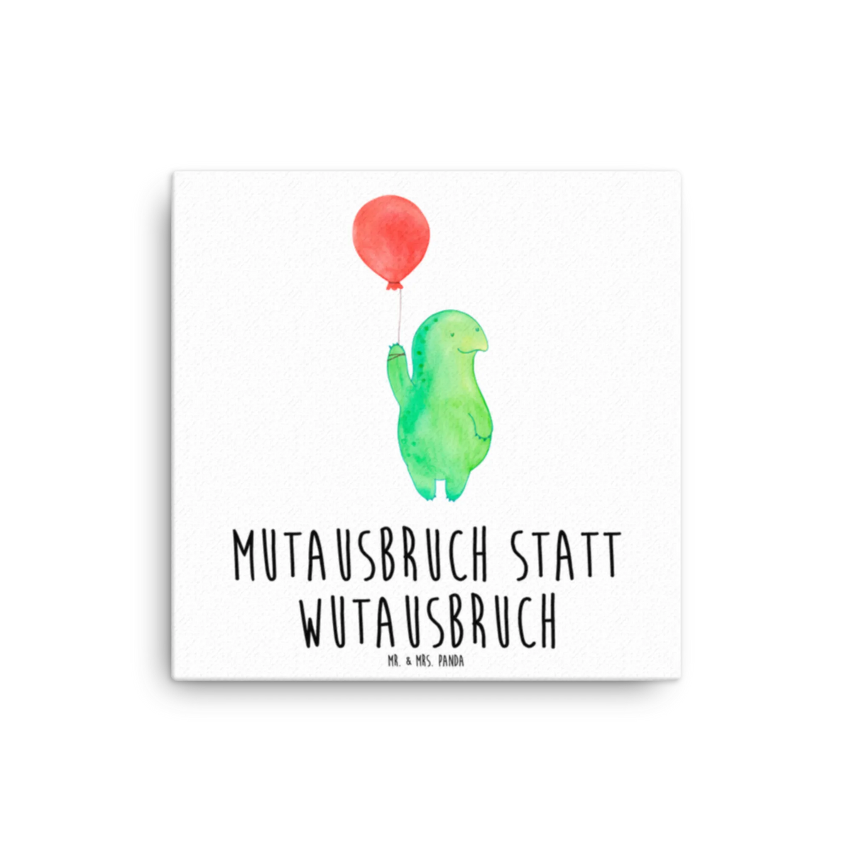 Leinwand Bild Schildkröte Luftballon Leinwand, Kunstdruck, Schildkröte, Motivation, Schildkröten, Mutausbruch, Motivationsspruch