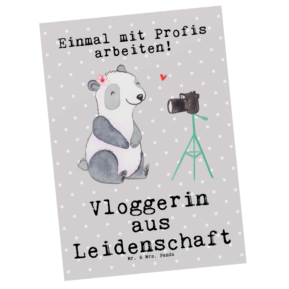 Postcard vlogger Passion gift, sayings, gift idea, best, farewell gift, passing exam, anniversary, retirement, promotion, job start, profession