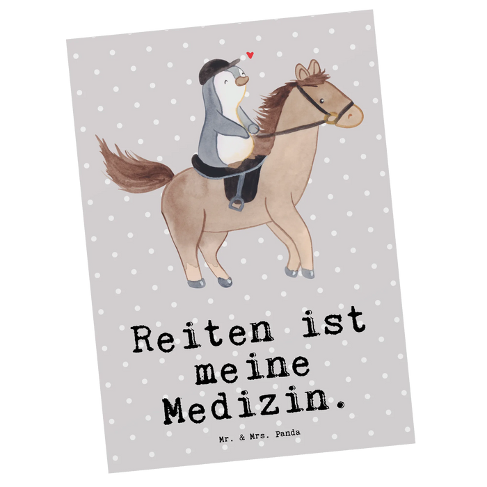 Postkarte Pferd Reiten