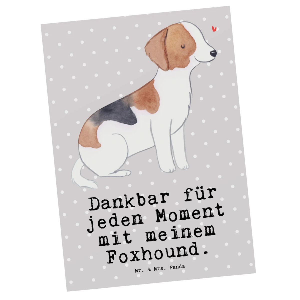 Postcard Foxhound moment gift, animal lover, giving, dog breed, purebred dog, dog owner, puppy
