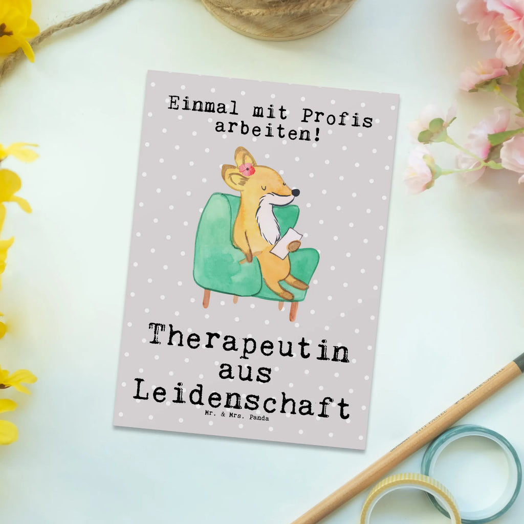 Postkarte Therapeutin aus Leidenschaft Einladung, Geschenkkarte, Ansichtskarten, Einladung Geburtstag, Ansichtskarte, Geburtstagskarte, Einladungskarten Geburtstag, Grußkarte, Einladungskarte, Karte, Dankeskarte, Postkarte, Beruf, Ausbildung, Jubiläum, Abschied, Rente, Kollege, Kollegin, Geschenk, Schenken, Arbeitskollege, Mitarbeiter, Firma, Danke, Dankeschön