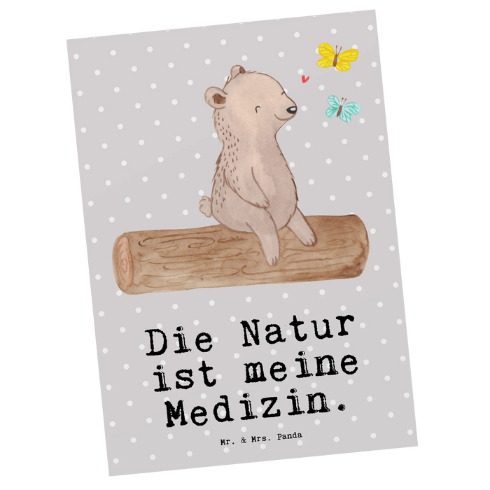 Postkarte Bär Naturliebhaber