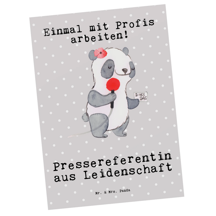 Postkarte Pressereferentin Leidenschaft