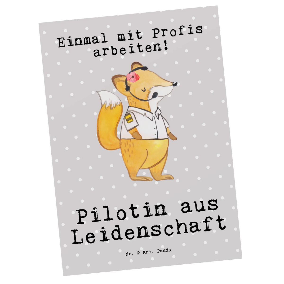 Postcard female pilot Passion gift, letter, invitation card, invitation, paper, Postcard, card, gift card, postcards, gift idea, best, farewell gift, passing exam, anniversary, retirement, promotion, job start, sayings, funny, profession