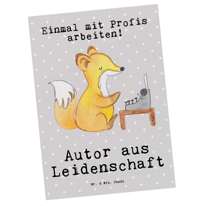 Postcard Author Passion