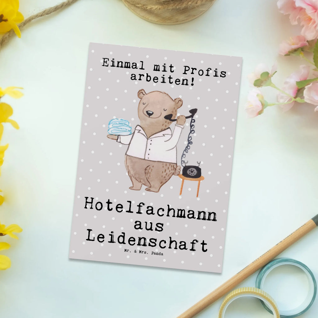 Postkarte Hotelfachmann aus Leidenschaft einzelkarte, Designkarte, Postkarten, Ansichtskarten, bildkarte, Grußkarte, kunstkarte, spruchkarte, Postkarte, Ansichtskarte, Fotokarte, Motivkarte, Kunstkarten, Geschenk, Schenken, Jubiläum, Danke, Dankeschön, Beruf, Ausbildung, Abschied, Rente, Kollege, Kollegin, Arbeitskollege, Mitarbeiter, Firma, Hotelfachangestellter, Hotelkaufmann, Hotelfachmann, Hotelier, Hoteleröffnung
