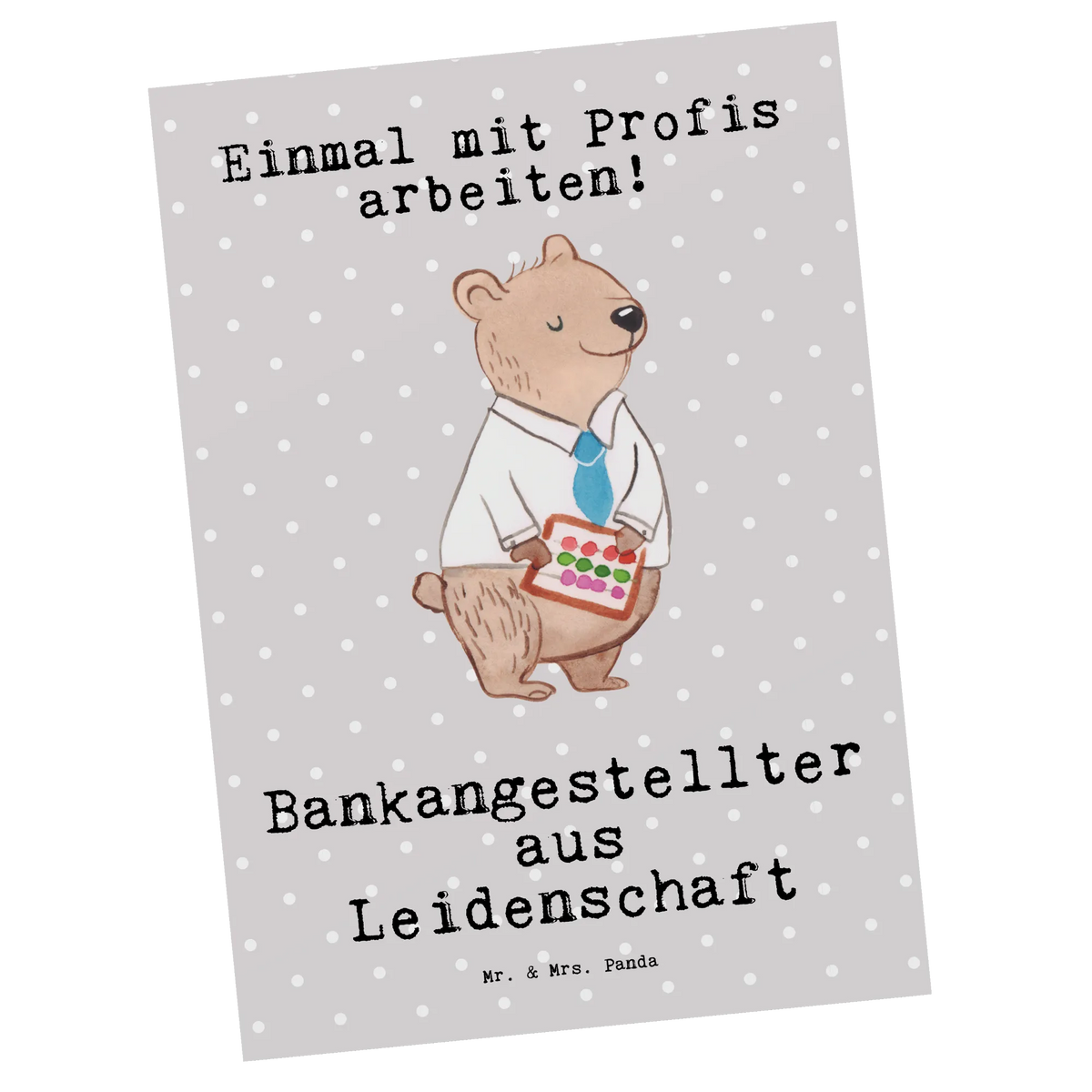Postcard bank clerk passion letter, postcards, card, gift card, invitation, gift, paper, Postcard, invitation card, gift idea, best, farewell gift, passing exam, anniversary, retirement, promotion, job start, sayings, funny, profession