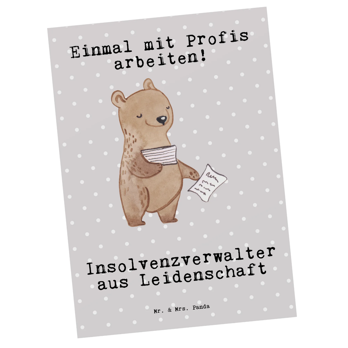 Postcard Insolvency Administrator Passion gift, sayings, gift idea, best, farewell gift, passing exam, anniversary, retirement, promotion, job start, profession