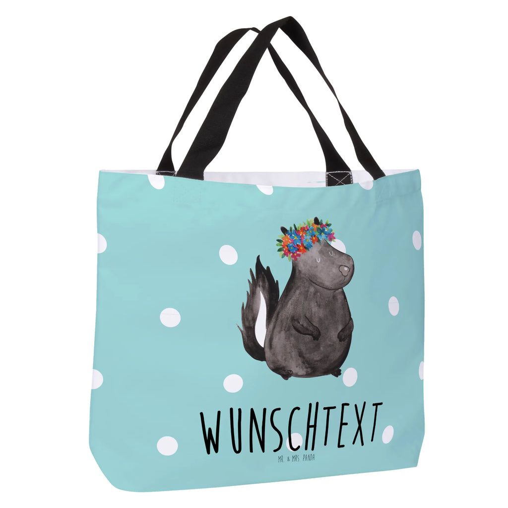 Personalisierter Shopper Stinktier Blumenmaedchen Personalisierte Tasche, Personalisierter Tragebeutel, Personalisierte Alltagstasche, Personalisierter Schulbeutel, Selbst bedrucken, Personalisierter Shopper, Personalisierte Strandtasche, Personalisierte Einkaufstasche, Personalisierte Freizeittasche, Personalisierter Einkaufsbeutel, mit Namen, Wunschname, Personalisierter Beutel, frei gestalten, Personalisierte Schultasche, Stinktier, Skunk, Yoga, Wildtier, Stinker, Stinki, Namaste, Raubtier