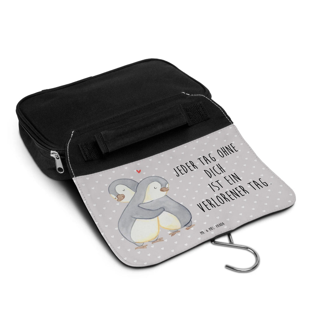 Kulturbeutel Pinguine Kuscheln Necessaire, Reisebeutel, Kulturbeutel Waschbar, Waschtasche, Toilettentasche, Waschbeutel, Schminktasche, beautycase, Kosmetiktasche, Kulturtasche, hygienetasche, Kulturbeutel, Schminkbeutel, badtasche, hygienebeutel, Freundin, Freund, Liebe, Liebesgeschenk, Jahrestag, Verlobung, Partner, Ehemann, Ehefrau, Heiraten, Heiratsantrag, Hocheitstag, Valentinstag, Mitbringsel, Hochzeitstag, Geschenk für Partner, Geschenk für Freundin, Geschenk für Frauen, für Männer, für Ehemann, Liebesbeweis