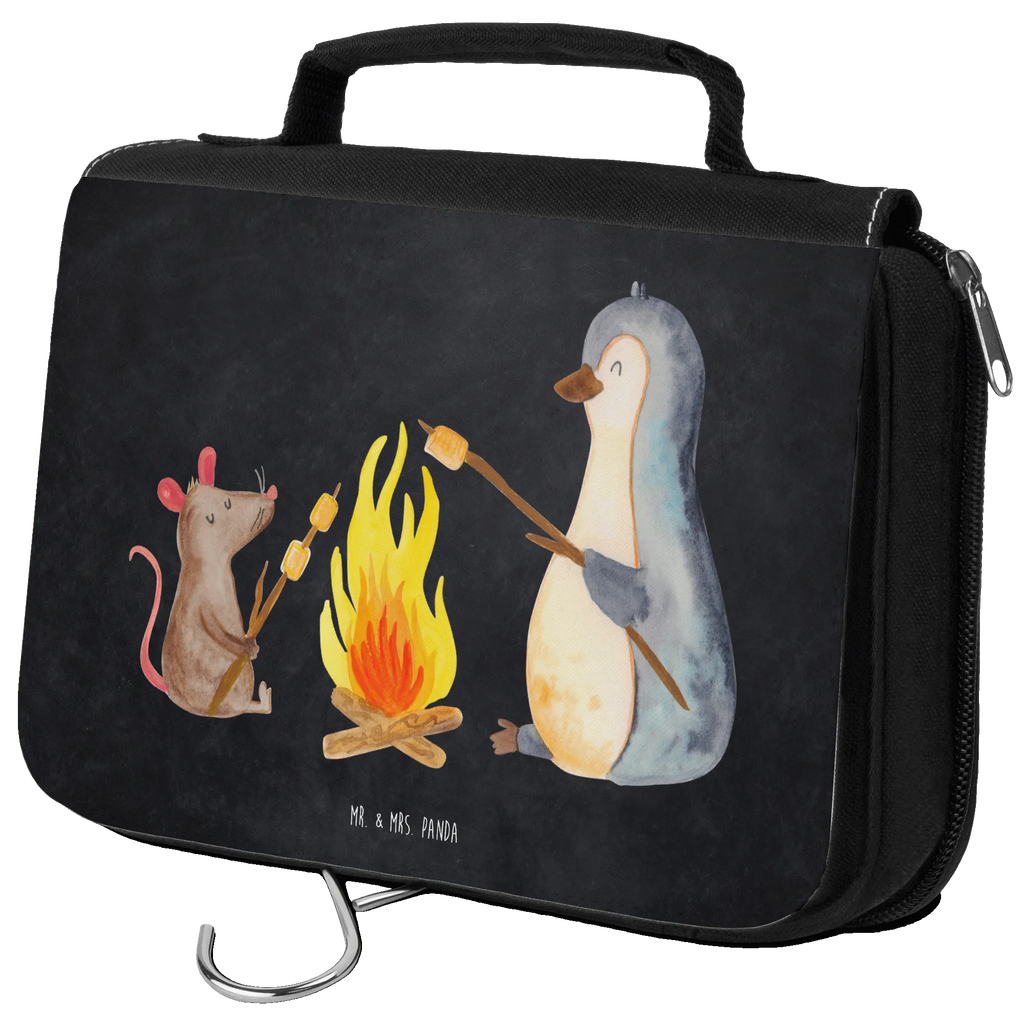 Wash bag Penguin campfire Schminktasche, Necessaire, Kulturtasche, hygienebeutel, beautycase, Waschtasche, Reisebeutel, Kulturbeutel, Kulturbeutel Waschbar, Toilettentasche, Waschbeutel, Kosmetiktasche, badtasche, Schminkbeutel, hygienetasche, Pinguin, Büroalltag, Büro, Lebensspruch, Lagerfeuer, Arbeit, Feuer, Leben, Grillen, Marshmallows, Job, Motivation, Neustart, Maus, Liebe, Pinguine, Lebensmotivation