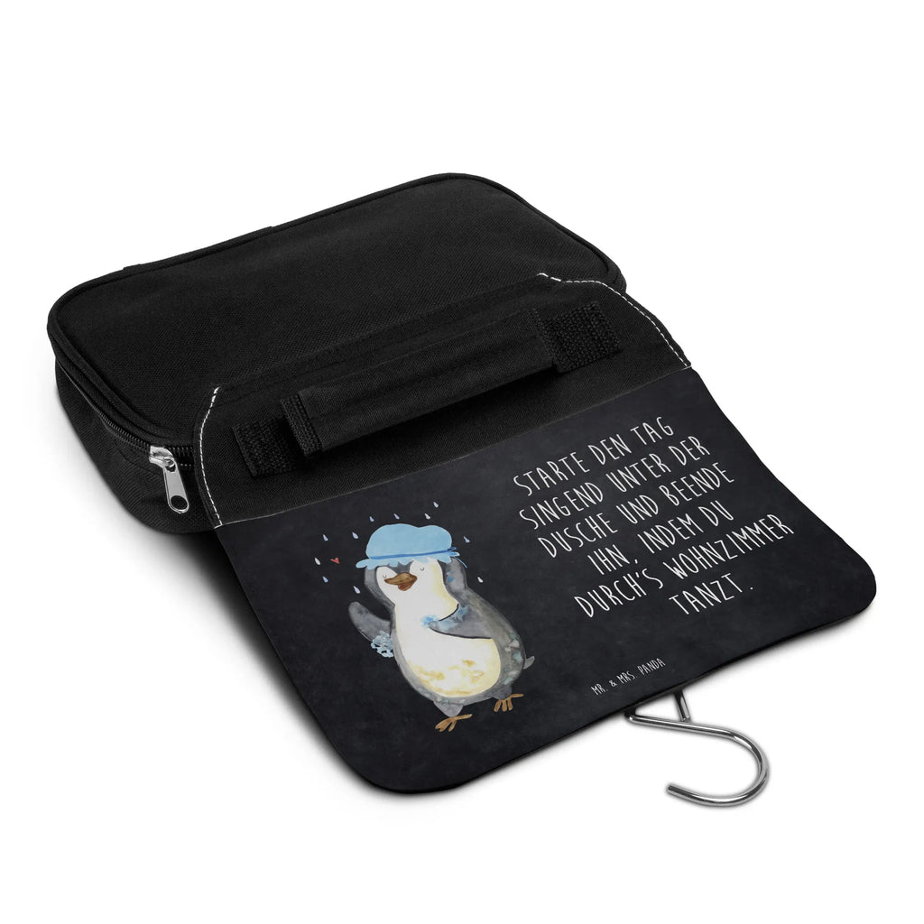 Wash bag Penguin have a shower Kosmetiktasche, Waschtasche, Reisebeutel, Kulturbeutel, Schminktasche, Schminkbeutel, Waschbeutel, hygienebeutel, badtasche, Toilettentasche, Necessaire, beautycase, hygienetasche, Kulturbeutel Waschbar, Kulturtasche, Pinguin, Dusche, Neuanfang, glücklich sein, Motivation, Lebensmotto, Pinguine, Neustart, Duschen