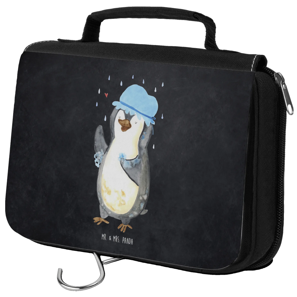 Wash bag Penguin have a shower Kosmetiktasche, Waschtasche, Reisebeutel, Kulturbeutel, Schminktasche, Schminkbeutel, Waschbeutel, hygienebeutel, badtasche, Toilettentasche, Necessaire, beautycase, hygienetasche, Kulturbeutel Waschbar, Kulturtasche, Pinguin, Dusche, Neuanfang, glücklich sein, Motivation, Lebensmotto, Pinguine, Neustart, Duschen