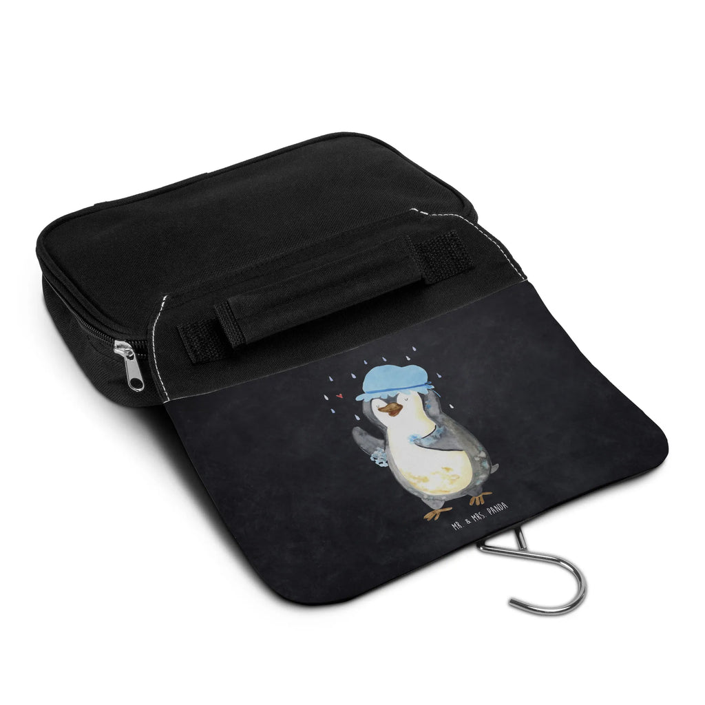 Wash bag Penguin have a shower Kosmetiktasche, Waschtasche, Reisebeutel, Kulturbeutel, Schminktasche, Schminkbeutel, Waschbeutel, hygienebeutel, badtasche, Toilettentasche, Necessaire, beautycase, hygienetasche, Kulturbeutel Waschbar, Kulturtasche, Pinguin, Dusche, Neuanfang, glücklich sein, Motivation, Lebensmotto, Pinguine, Neustart, Duschen