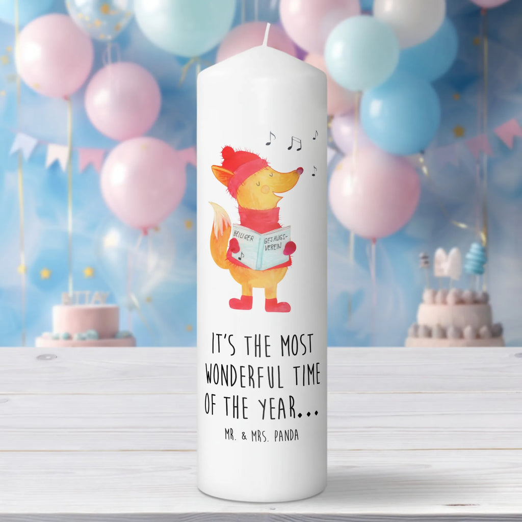 Kerze Fuchs Sänger Kerze, Taufkerze, Kommunionskerze, Geburtstagskerze, Geschenk Kerze, Taufgeschenk Kerze, Kerze mit Druck, Besondere Kerze, Geschenkidee Kerze, Kerze für Kommunion, Geburtstag Kerze, Kommunion Kerze, Winter, Weihnachten, Weihnachtsdeko, Nikolaus, Advent, Heiligabend, Wintermotiv, Fuchs, Füchse, Sänger, Geschenk Sänger, Singen, Weihnachtslieder