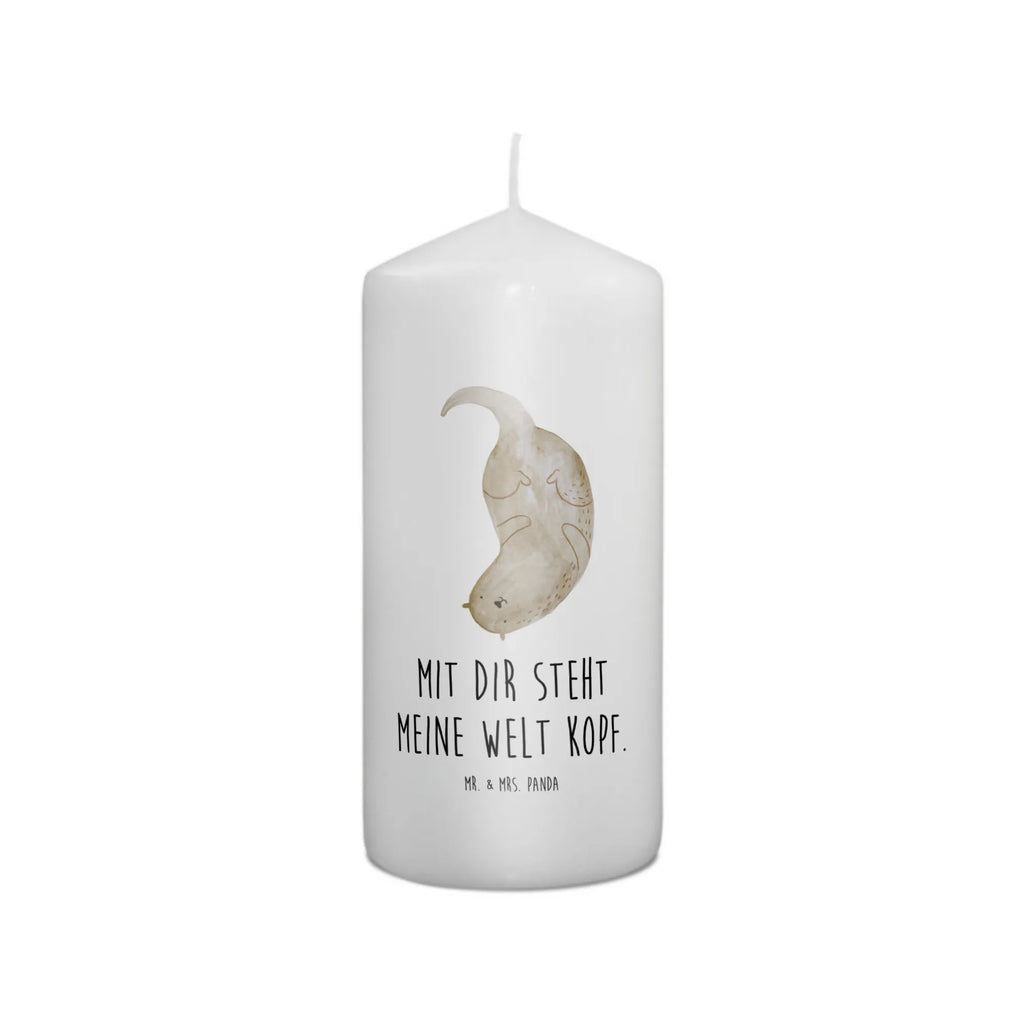 Candle otter upside down Kerze, Taufkerze, Kommunionskerze, Geburtstagskerze, Geschenk Kerze, Taufgeschenk Kerze, Kerze mit Druck, Besondere Kerze, Geschenkidee Kerze, Kerze für Kommunion, Geburtstag Kerze, Kommunion Kerze, Otter, Fischotter, Seeotter, Otter Seeotter See Otter