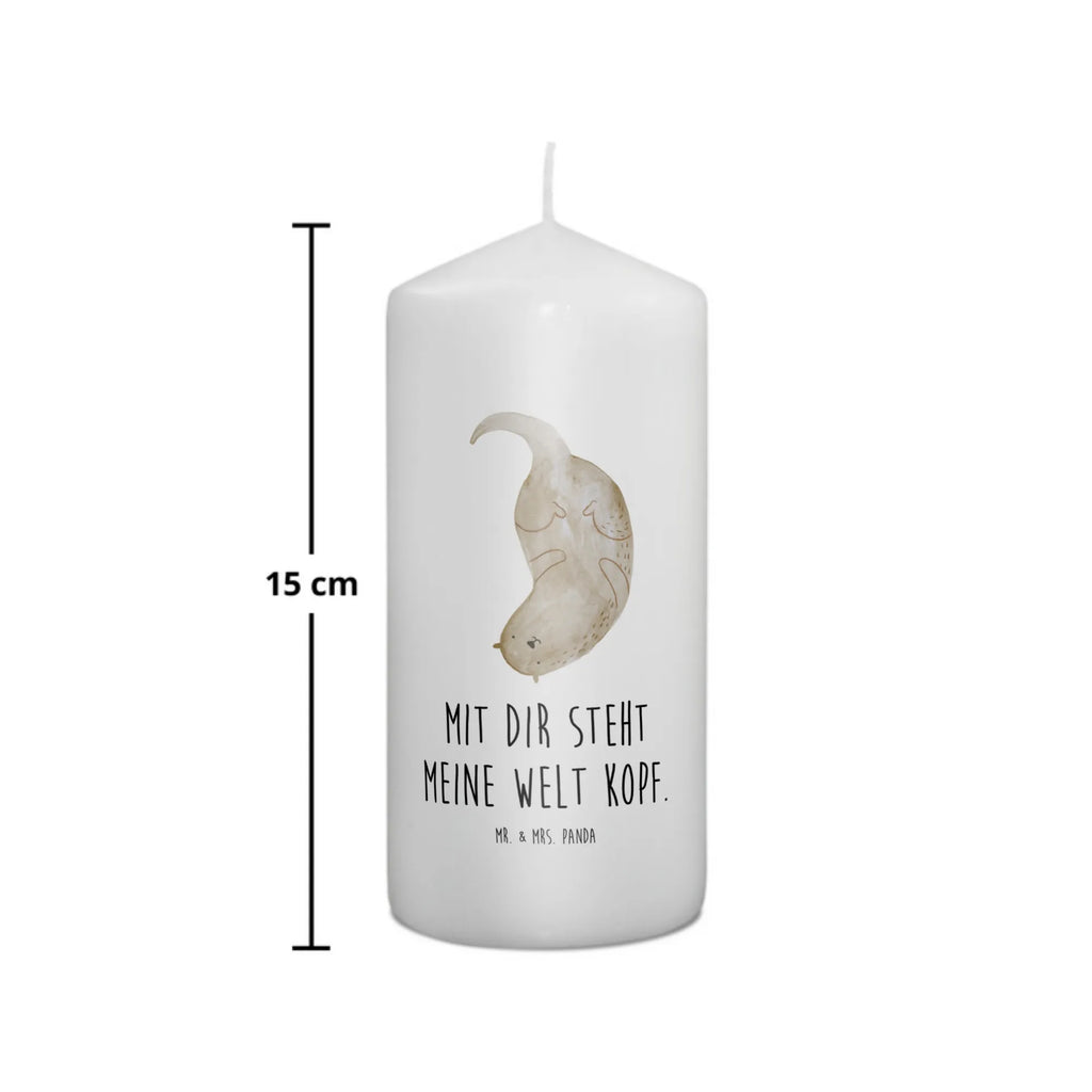 Candle otter upside down Kerze, Taufkerze, Kommunionskerze, Geburtstagskerze, Geschenk Kerze, Taufgeschenk Kerze, Kerze mit Druck, Besondere Kerze, Geschenkidee Kerze, Kerze für Kommunion, Geburtstag Kerze, Kommunion Kerze, Otter, Fischotter, Seeotter, Otter Seeotter See Otter